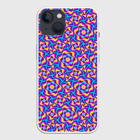 Чехол для iPhone 13 с принтом Красочный фон с цветами в Курске,  |  | абстракция | аум | галлюцинация | зазеркалье | игра ума | иллюзии | индиго | майя | мантра | медитация | мираж | неон | нирвана | обман зрения | ом | оптические иллюзии | просветление | психоделика