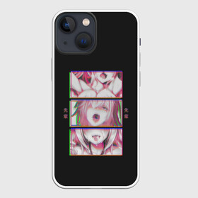 Чехол для iPhone 13 mini с принтом Ahegao девушка в Курске,  |  | ahegao | ахегао | девушка | розовый