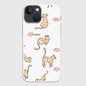 Чехол для iPhone 13 mini с принтом Кот   моя любовь в Курске,  |  | cat | звери | кот | котенок | котик | коты | кошка | кошки