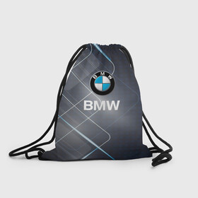 Рюкзак-мешок 3D с принтом [BMW] Logo в Курске, 100% полиэстер | плотность ткани — 200 г/м2, размер — 35 х 45 см; лямки — толстые шнурки, застежка на шнуровке, без карманов и подкладки | bmw | bmw performance | m | motorsport | performance | бмв | моторспорт