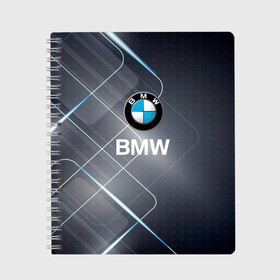Тетрадь с принтом [BMW] Logo в Курске, 100% бумага | 48 листов, плотность листов — 60 г/м2, плотность картонной обложки — 250 г/м2. Листы скреплены сбоку удобной пружинной спиралью. Уголки страниц и обложки скругленные. Цвет линий — светло-серый
 | Тематика изображения на принте: bmw | bmw performance | m | motorsport | performance | бмв | моторспорт