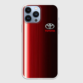 Чехол для iPhone 13 Pro Max с принтом [Toyota] В полоску в Курске,  |  | Тематика изображения на принте: auto | sport | toyota | авто | автомобиль | бренд | спорт | тойота