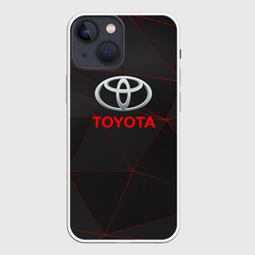 Чехол для iPhone 13 mini с принтом [Toyota] Тонкие линии неона в Курске,  |  | auto | sport | toyota | авто | автомобиль | бренд | спорт | тойота