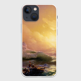 Чехол для iPhone 13 mini с принтом Шторм в море девятый вал в Курске,  |  | 9 вал | айвазовский | буря | девятая волна | девятый вал | масляные краски | море | морской пейзаж | огромные волны | роковая опасность | цунами | шторм в океане