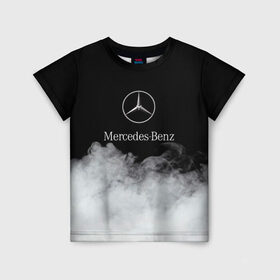 Детская футболка 3D с принтом [Mercedes-Benz] Облака в Курске, 100% гипоаллергенный полиэфир | прямой крой, круглый вырез горловины, длина до линии бедер, чуть спущенное плечо, ткань немного тянется | amg | mercedes | mercedesamg gt | sport | амг | мерседес | мерседесбенц амг | спорт