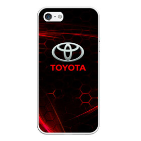Чехол для iPhone 5/5S матовый с принтом [Toyota] Неоновые соты в Курске, Силикон | Область печати: задняя сторона чехла, без боковых панелей | auto | sport | toyota | авто | автомобиль | бренд | спорт | тойота