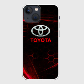 Чехол для iPhone 13 mini с принтом [Toyota] Неоновые соты в Курске,  |  | auto | sport | toyota | авто | автомобиль | бренд | спорт | тойота