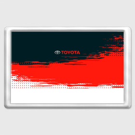 Магнит 45*70 с принтом [Toyota] Texture в Курске, Пластик | Размер: 78*52 мм; Размер печати: 70*45 | Тематика изображения на принте: auto | sport | texture | toyota | авто | автомобиль | бренд | спорт | текстура | тойота