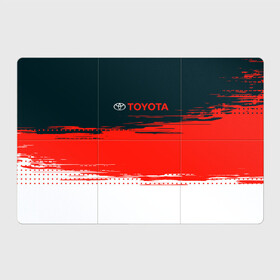 Магнитный плакат 3Х2 с принтом [Toyota] Texture в Курске, Полимерный материал с магнитным слоем | 6 деталей размером 9*9 см | Тематика изображения на принте: auto | sport | texture | toyota | авто | автомобиль | бренд | спорт | текстура | тойота