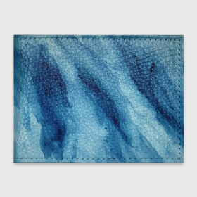 Обложка для студенческого билета с принтом Голубой мрамор в Курске, натуральная кожа | Размер: 11*8 см; Печать на всей внешней стороне | акварель | арт | краски | мазки | мазки красок | мрамор | рисунок | рисунок акварелью | рисунок красками | синий