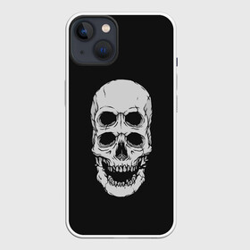 Чехол для iPhone 13 с принтом Terrible Skull в Курске,  |  | Тематика изображения на принте: bone | bones | halloween | horrible | monster | mutant | old | scary | siamese | sinister | skeleton | skull | terrible | twin | близнец | зловещий | кости | кость | монстр | мутант | сиамский | скелет | старый | страшный | ужасный | хэллоуин | череп