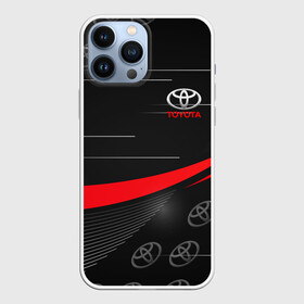 Чехол для iPhone 13 Pro Max с принтом ТОЙОТА   TOYOTA RED LINES в Курске,  |  | auto | sport | toyota | авто | автомобиль | автомобильные | бренд | марка | машины | спорт | тойота