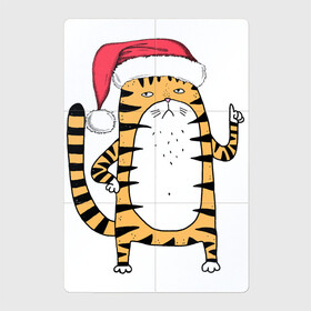 Магнитный плакат 2Х3 с принтом Серьезный тигр в Курске, Полимерный материал с магнитным слоем | 6 деталей размером 9*9 см | 2022 | год тигра | новый год | новый год 2022 | символ года | тигр | тигренок | тигрица | тигры