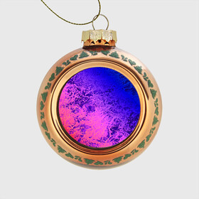 Стеклянный ёлочный шар с принтом Абстрактный пурпурно синий в Курске, Стекло | Диаметр: 80 мм | абстрактный | волны | молодежный | морская пена | мраморный | розовый | синий | современный | фиолетовый
