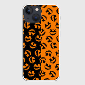 Чехол для iPhone 13 mini с принтом УЛЫБКА ТЫКВЫ   ХЕЛЛОУИН в Курске,  |  | bats | bones | ghost | halloween | pumpkin | skull | кости | летучие мыши | приведение | призрак | скелет | тыква | хеллоуин | хоррор | хэллоуин