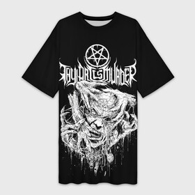 Платье-футболка 3D с принтом Thy Art Is Murder  Hate в Курске,  |  | death metal | deathcore | hate | human target | thy art is murder | группы | дэткор | метал | музыка | рок