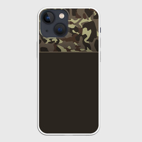 Чехол для iPhone 13 mini с принтом Камуфляж 3.0 в Курске,  |  | военное | зеленое | камуфляж | пестрый | яркий