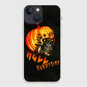 Чехол для iPhone 13 mini с принтом Helloween   череп тыква  scull pumkin в Курске,  |  | helloween | pumpkin | scull | праздник | праздникхеллоин | тыква | хелловин | холоуин | череп