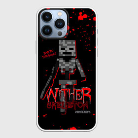 Чехол для iPhone 13 Pro Max с принтом WITHER SKELETON в Курске,  |  | craft | mine | minecraft | wither skeleton | блоки | визерскелет | вооружённый каменным мечом | враждебный моб | добывать | компьютерная игра | крафт | кубики | майн | майнкрафт | манкрафт | ремесло