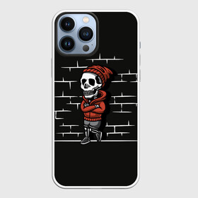 Чехол для iPhone 13 Pro Max с принтом Skeleton | Скелет в Курске,  |  | Тематика изображения на принте: dead | death | halloween | horrors | monster | night | okay | scare | skeleton | skull | you dont got the guts | мертвый | монстр | ночь | скелет | ужастики | ужасы | хэллоуин | череп