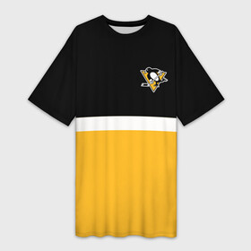 Платье-футболка 3D с принтом Питтсбург Пингвинз НХЛ в Курске,  |  | hockey | ice | malkin | nhl | penguins | pittsburgh | игра | малкин | нхл | пингвинз | пингвины | питтсбург | спорт | хоккей