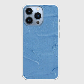 Чехол для iPhone 13 Pro с принтом Свежая краска в Курске,  |  | Тематика изображения на принте: акварель | арт | краски | мазки | мазки красок | рисунок | рисунок акварелью | рисунок красками | синий
