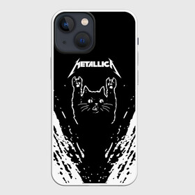 Чехол для iPhone 13 mini с принтом Мяуталлика   Meowtallica. в Курске,  |  | metallica | кот | котэ | металлика | музыка | рок