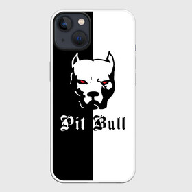 Чехол для iPhone 13 с принтом Pit Bull (боец) в Курске,  |  | boxer | bulldog | fighting dog | pit bull | барбос | бобик | бойцовская собака | бойцовский пес | боксер | бульдог | волкодав | год со | друг человека | животное | зверь | ищейка | кинолог | кость | лайка | лапы | лев | пес