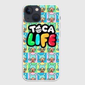 Чехол для iPhone 13 mini с принтом Toca Boca logo | Тока Бока Рита в Курске,  |  | Тематика изображения на принте: toca boca | детская игра | игра | лого | логотип | персонажи | прикоснуться ко рту | рита | тока бока