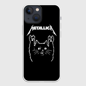 Чехол для iPhone 13 mini с принтом Meowtallica. в Курске,  |  | metallica | кот | котэ | металлика | музыка | рок