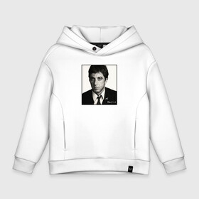 Детское худи Oversize хлопок с принтом Аль Пачино   Al Pacino в Курске, френч-терри — 70% хлопок, 30% полиэстер. Мягкий теплый начес внутри —100% хлопок | боковые карманы, эластичные манжеты и нижняя кромка, капюшон на магнитной кнопке | al pacino | alfredo james | alfredo james pacino | gangster | актеры | аль пачино | альфредо джеймс | гангстер