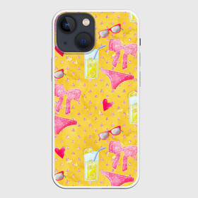 Чехол для iPhone 13 mini с принтом Женские летние штучки в Курске,  |  | девочки | для девочек | женские | лето | паттерн | пляж