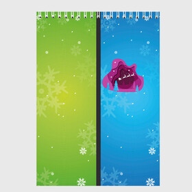 Скетчбук с принтом Цветное рождество Snowflake в Курске, 100% бумага
 | 48 листов, плотность листов — 100 г/м2, плотность картонной обложки — 250 г/м2. Листы скреплены сверху удобной пружинной спиралью | bright colors | christmas | holiday | new year | popular print | reindeer | santa claus | sleigh | snowflake | snowman | top | trend | в топе | дед мороз | новый год | олени | популярный принт | праздник | рождество | сани | санта клаус | снеговик | снежи