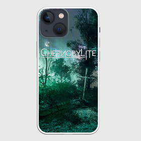 Чехол для iPhone 13 mini с принтом Chernobylite игровой арт в Курске,  |  | art | chernobylite | game | horror | shooter | арт | выживалка | зона | игра | лес | ночь | отчуждения | рыжий | рыжий лес | химинюк | хоррор | чернобыль