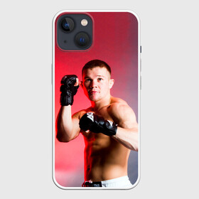 Чехол для iPhone 13 с принтом Пётр Ян в Курске,  |  | mma | no mercy | petr yan | беспощадный | мма | пётр ян