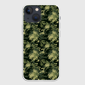 Чехол для iPhone 13 mini с принтом Крабы (камуфляж) в Курске,  |  | camouflage | crabs | disguise | hunting camouflage | khaki | lobster | maskhalat | military | military camouflage | военный камуфляж | дно | камуфляж | крабы | лобстер | маскировка | масхалат | милитари | море | морские жители | океан | омар
