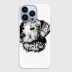 Чехол для iPhone 13 Pro с принтом Дог   Dog в Курске,  |  | Тематика изображения на принте: дог | животные | принт | сабака | черно белое