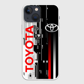 Чехол для iPhone 13 mini с принтом TOYOTA SORT   TOYOTA TECHNO в Курске,  |  | camry | corolla | cyber | race | sport | techno | toyota | авто | автомобиль | камри | кибер | корола | красный | спорт | техно | тойота