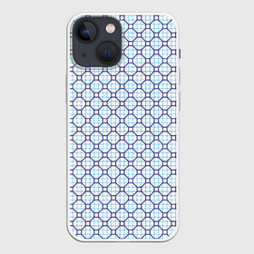 Чехол для iPhone 13 mini с принтом Клетка с узором в Курске,  |  | клетка | тетрадная клетка | тетрадная клетка в узоре | узор | узор в клетке