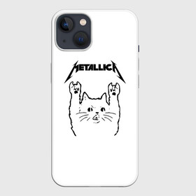 Чехол для iPhone 13 с принтом Metallica   Meowtallica. в Курске,  |  | metallica | кот | котэ | металлика | музыка | рок