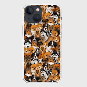 Чехол для iPhone 13 mini с принтом Разные Собаки в Курске,  |  | animal | dog | барбос | бобик | год собаки | друг человека | животное | зверь | ищейка | кинолог | кость | лайка | пёс | породы собак | разные породы | собака | собаковод | собачьи следы от лап | хищник