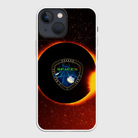 Чехол для iPhone 13 mini с принтом SPACE X сингулярность в Курске,  |  | астрономия | галактика | горизонтсобытий | илонмаск | космос | марс | ракета | сингулярность | чёрнаядыра