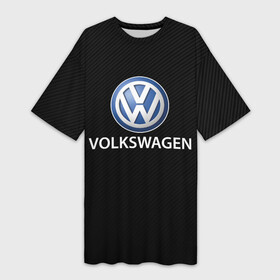 Платье-футболка 3D с принтом VOLKSWAGEN CARBON в Курске,  |  | auto | sport | volkswagen | wolksvagen | wolkswagen | авто | автомобиль | автомобильные | бренд | вольцваген | марка | машины | спорт | фольцваген