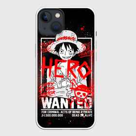 Чехол для iPhone 13 с принтом One Piece: Разыскивается Манки Д Лаффи в Курске,  |  | anime | hero | monkey d luffy | one piece | wanted | аниме | ванпис | манга | манки д лаффи | манки д луффи | соломенная шляпа