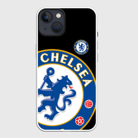 Чехол для iPhone 13 с принтом ЧЕЛСИ   CHELSEA BIG LOGO в Курске,  |  | blue | chelsea | fc | football | football club | lion | sport | лев | синий | спорт | спортивные | униформа | фирменные цвета | фк | футбол | футбольный клуб | челси