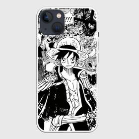 Чехол для iPhone 13 с принтом Ван Пис, One Piece, манга в Курске,  |  | lucy | luffy monkey | mugiwara | one piece | straw hat | аниме | большой куш | ван пис | ванпис | луффи | манга | одним куском | раскадровка | страницы