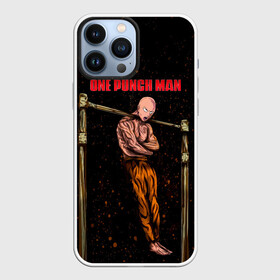 Чехол для iPhone 13 Pro Max с принтом One Punch Man Сайтама турникимэн в Курске,  |  | hagemanto | one punch man | one punchman | onepunchman | saitama | sensei | аниме | ван панч мен | ванпанчмен | лысый плащ | манга | сайтама | сильнейший человек | учитель | человек одинудар | человек одного удара