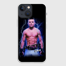 Чехол для iPhone 13 mini с принтом ПЕТР ЯН БОЕЦ в Курске,  |  | arts | fight | fighter | martial | petr | ufc | yan | без | бои | бокс | гроза | единоборства | мма | молнии | петр | правил | смешанные | чемпион | юоец | ян