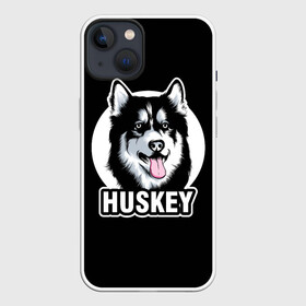Чехол для iPhone 13 с принтом Собака Хаски (Husky) в Курске,  |  | alaska | animal | dog | husky | siberian husky | wolf | аляскинский маламут | волк | год собаки | друг человека | ездовая собака | животное | зверь | кинолог | лайка | пёс | сибирский хаски | сибирь | собака хаски