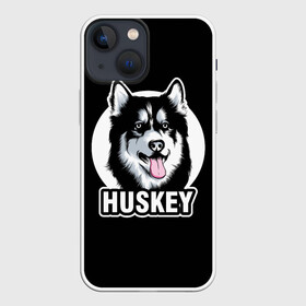 Чехол для iPhone 13 mini с принтом Собака Хаски (Husky) в Курске,  |  | alaska | animal | dog | husky | siberian husky | wolf | аляскинский маламут | волк | год собаки | друг человека | ездовая собака | животное | зверь | кинолог | лайка | пёс | сибирский хаски | сибирь | собака хаски